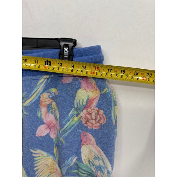 Chubbies Blue Board Shorts Mens L 8" Tropical Toucan Parrot AOP Beach Vacation - Picture 5 of 7